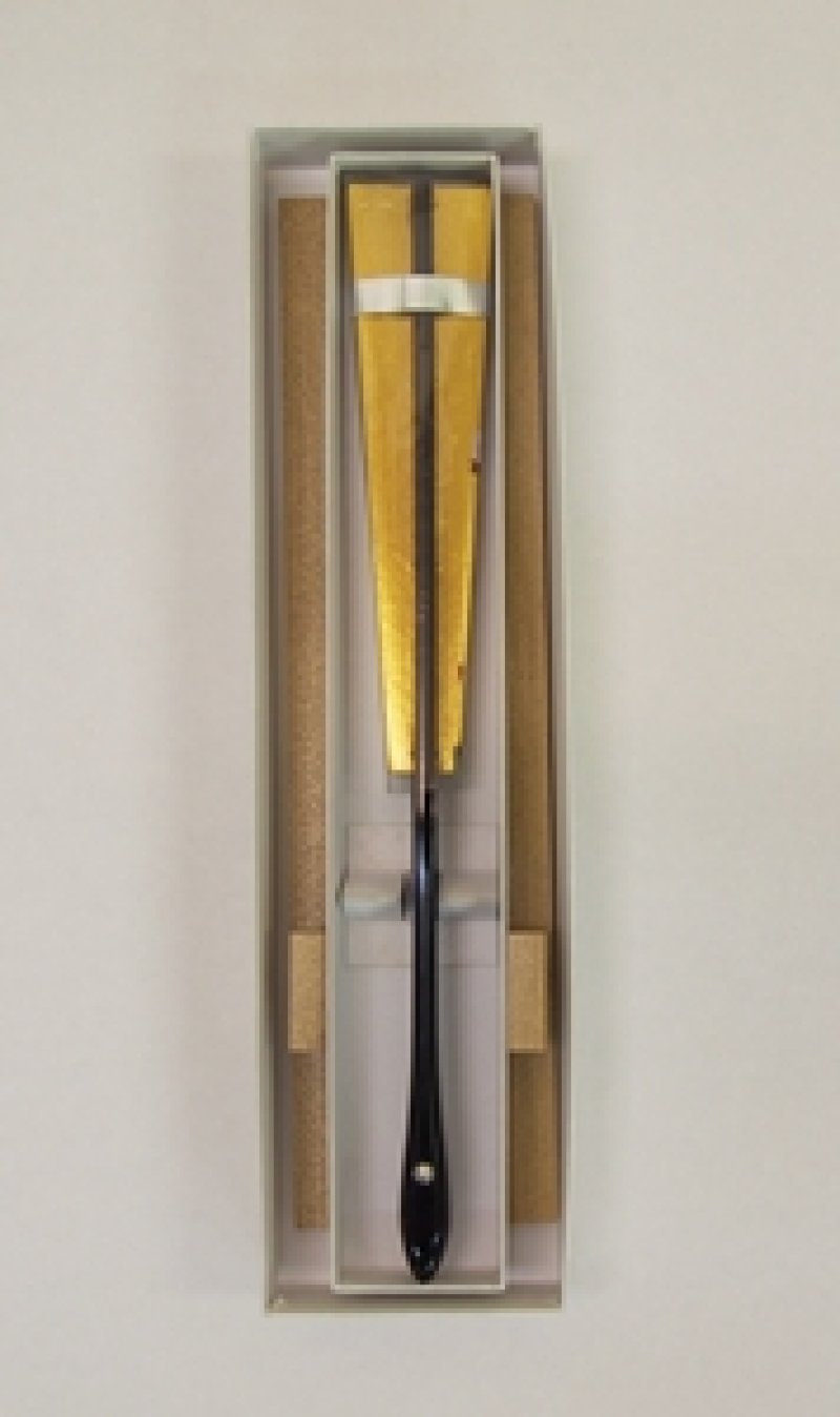 画像3: 飾り扇・扇立てセット（両金・竹）